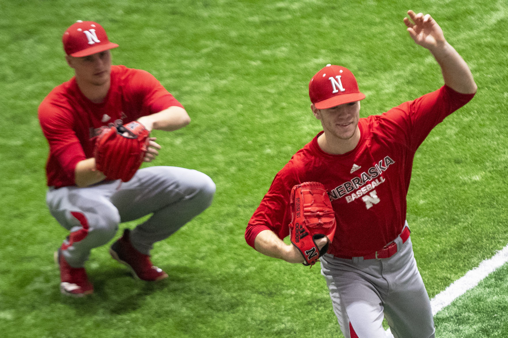 NU baseball practice, 1.25
